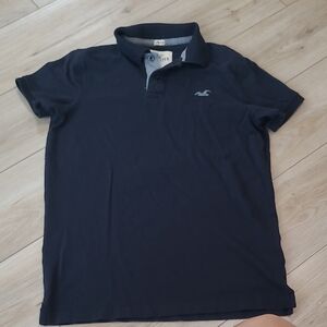 Hollister Black Polo Shirt Size M
